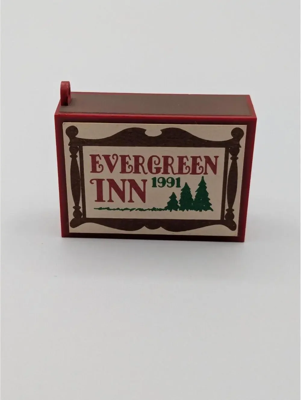 Hallmark Keepsake Evergreen Inn 1991 Matchbox Memories, Vintage Ornament